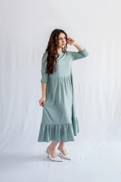 Сукня Estilo 01-182 м'ятний горох софт