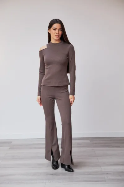 Костюм жіночий Estilo повсякдений-casual мустанг фліс графіт 02-096