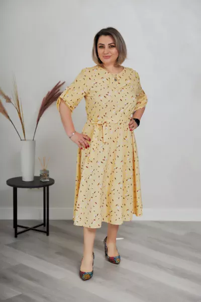 Сукня жіноча Estilo повсякденна-casual софт жовтий 01-197