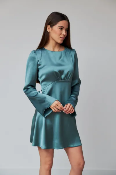 Сукня Estilo 01-192к бірюзовий шовк
