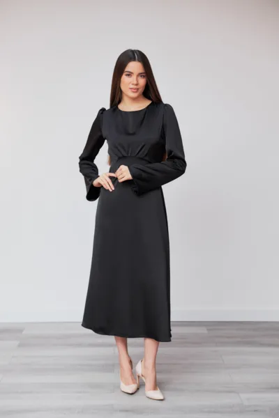 Сукня Estilo 01-192 чорний шовк