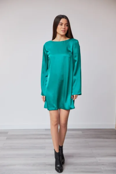 Сукня Estilo 01-223 зелений шовк