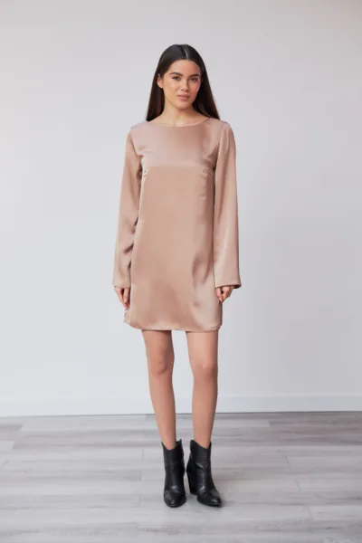 Сукня Estilo 01-223 капучиновий шовк