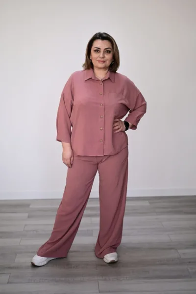 Костюм жіночий Estilo повсякдений-casual креп фрезовий 02-100