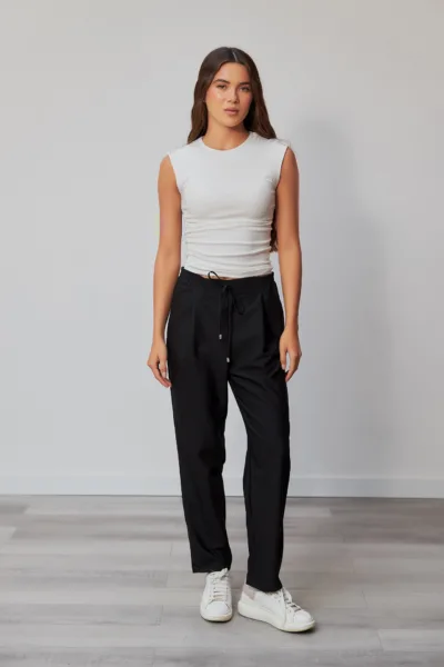 Штани Estilo 03-028 чорний костюмка (Тіар)