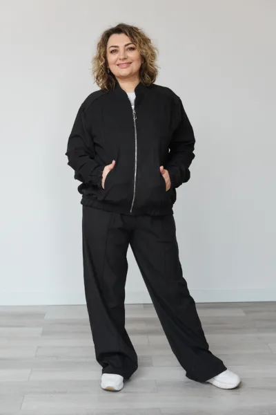 Костюм жіночий Estilo повсякдений-casual трикотаж Puma чорний 02-113