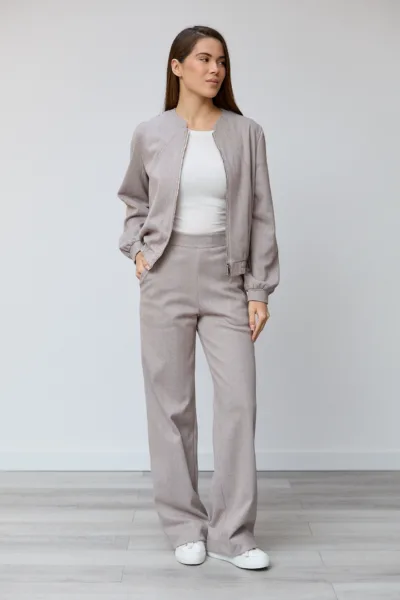 Костюм Estilo 02-099 бежевий діагональ  кашемір "Camila"