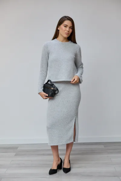 Костюм Estilo 02-095 графіт діагональ  трикотаж (Alpako)