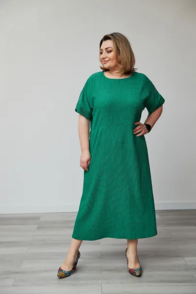 Сукня Estilo 01-229 зелений трикотаж (Zara)