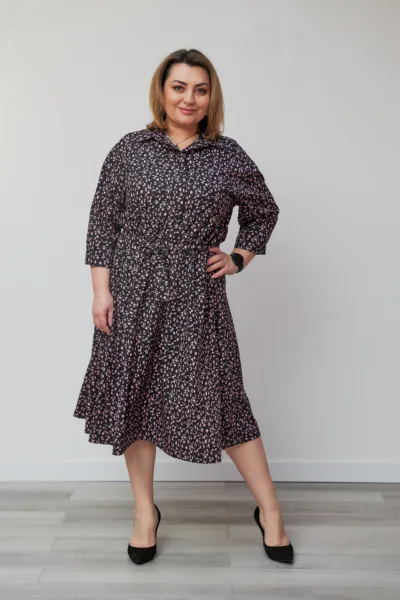 Сукня жіноча, Estilo, повсякденна-casual, софт, чорний 01-221