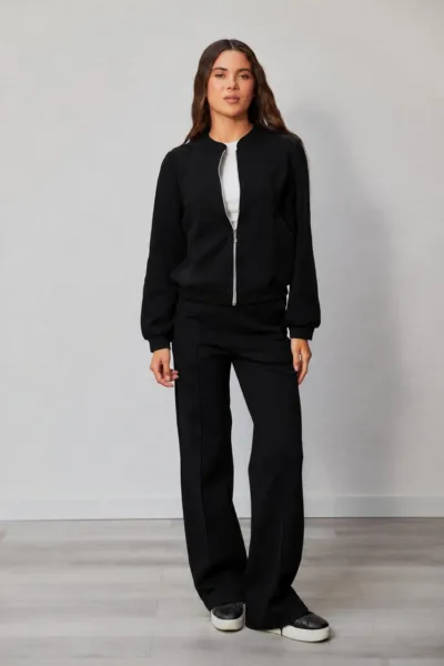 Костюм жіночий  Estilo повсякдений-casual трикотаж  Lacosta чорний 02-099