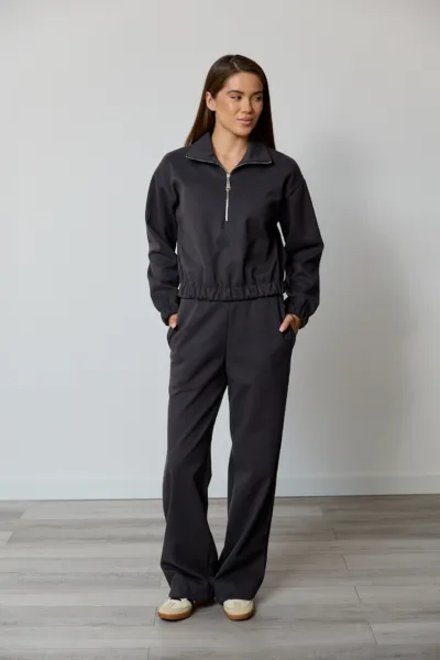 Костюм жіночий Estilo повсякдений-casual кашемір костюмний графіт 02-121