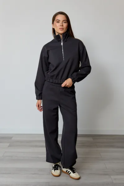 Костюм жіночий Estilo повсякдений-casual кашемір костюмний графіт 02-122